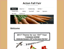 Tablet Screenshot of actonfair.ca